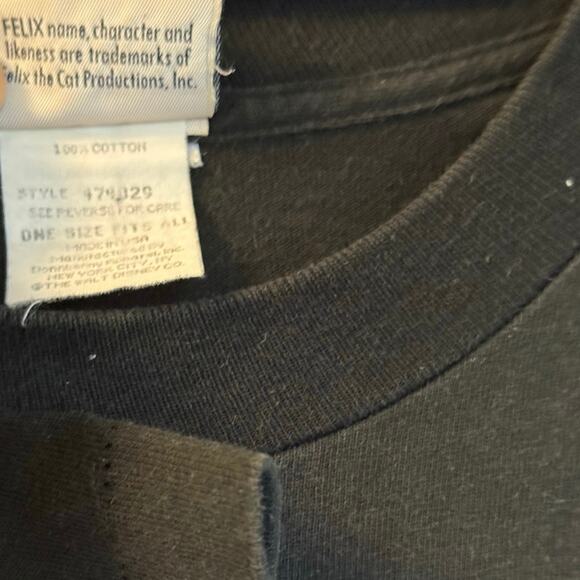 Vintage 90s Felix the Cat with Mice Cartoon Single Stitch Shirt Adult OSFA - Picture 2 of 3